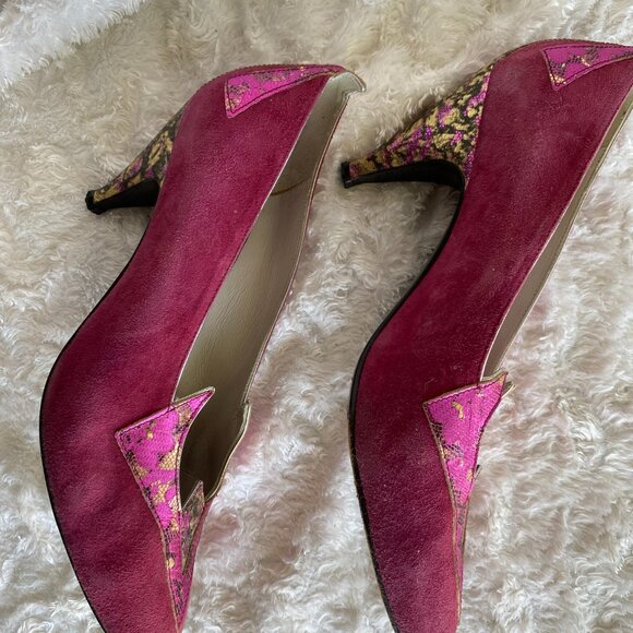 EL VAQUERO VINTAGE PURPLE SUEDE 6.5 - Picture 2 of 5